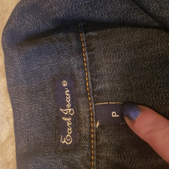 🎉 Vintage EUC Earl Jean P denim coat - fits XXS or XS if closed🎊 - Picture 6 of 11
